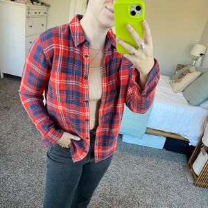 Madewell Double-Lined Red Flannel